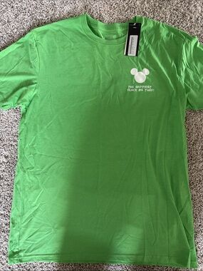 Adidas Disney golf Mickey cart tee NWT